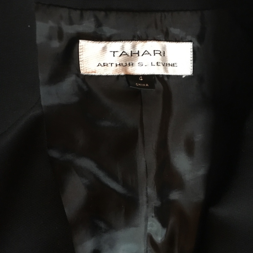 NWOT Tahari Jet Black Suit Jacket - Picture 4 of 6
